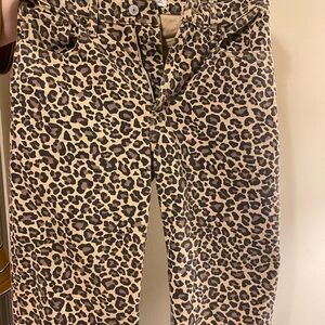 Abercrombie & Fitch Leopard Print Jeans